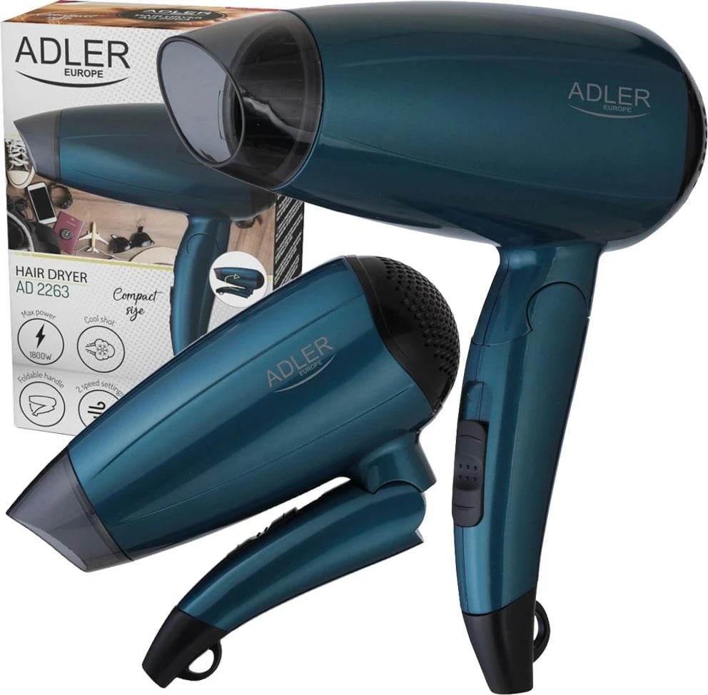 Fen për flokë Adler AD 2263, i bardhë