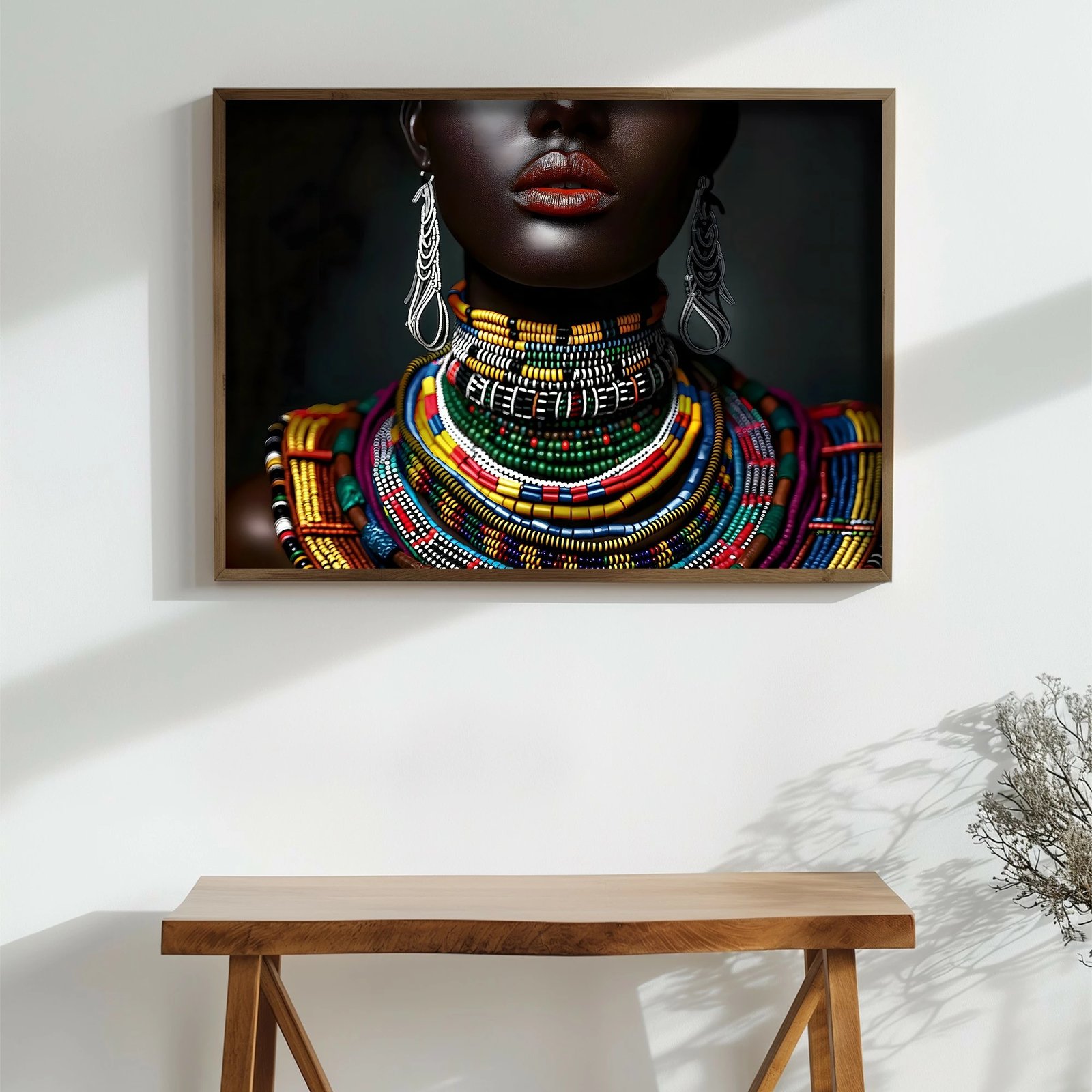 Pikturë dekorative me kornizë MDF, shumëngjyrëshe, Wallity, GE245-L