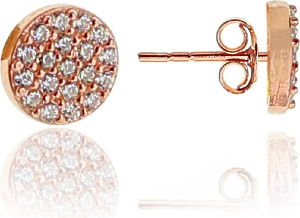 Vathë argjendi Jumeon, ngjyrë ari rozë, 6.4mm