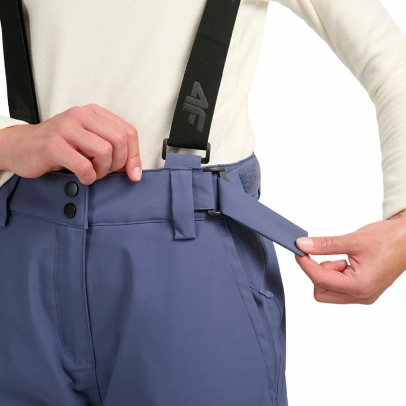 Pantallona skijimi për femra 4F, denim