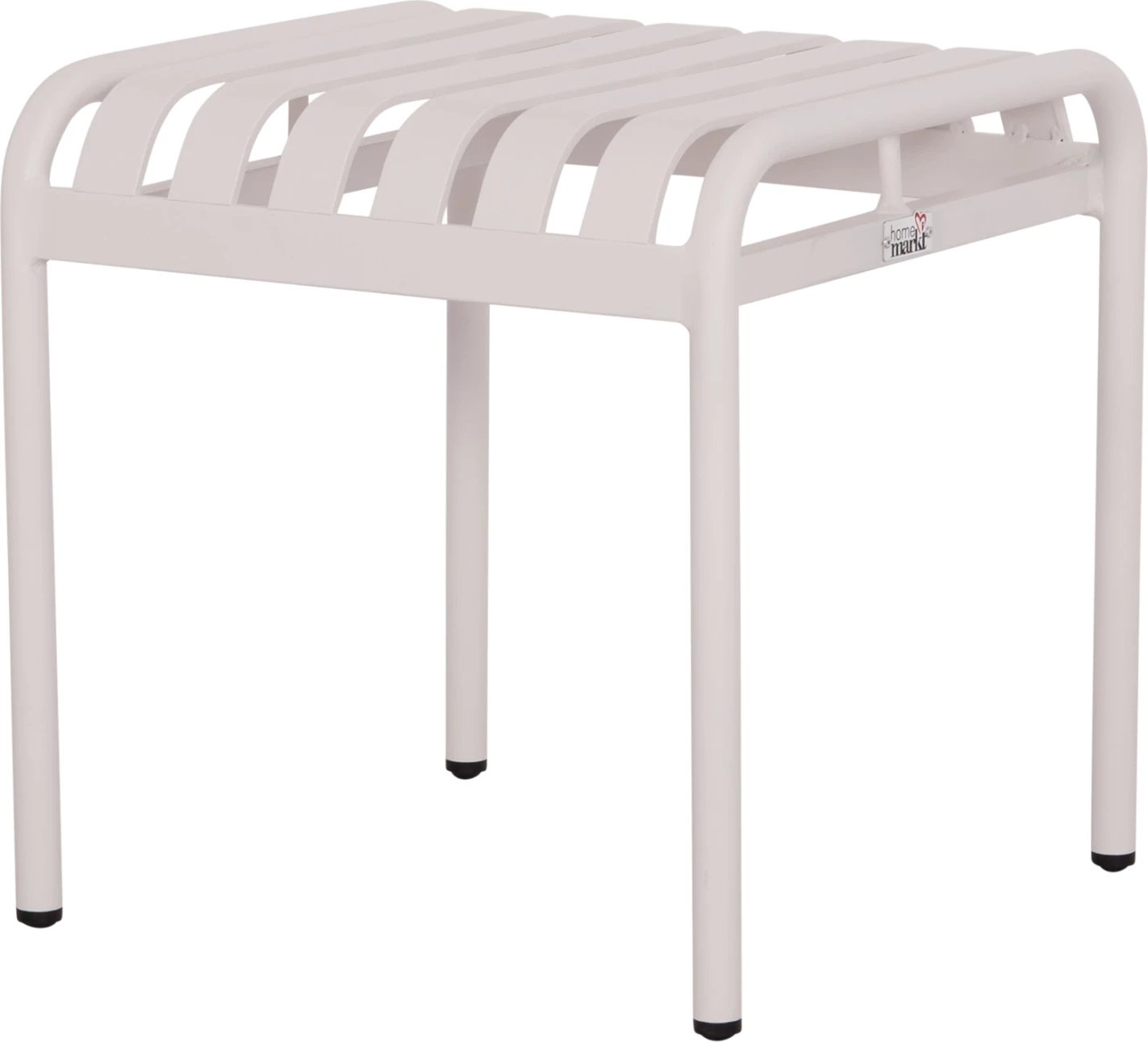 Stool i shkurtër alumini RACHEL, ngjyrë e bardhë, FH6340.02, 45x45x46cm