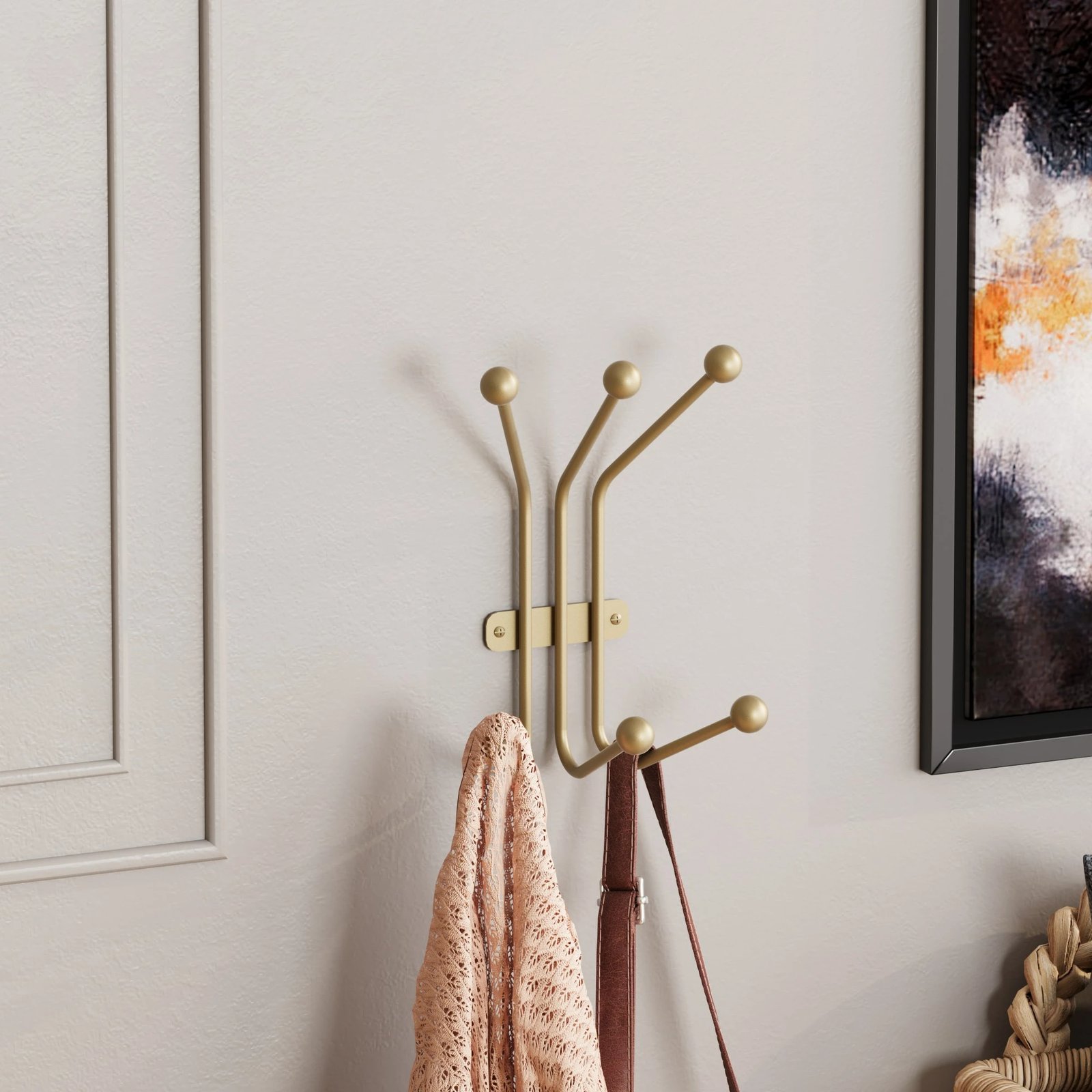 Varëse muri metalike, ngjyrë ari, Wallity Ant-A