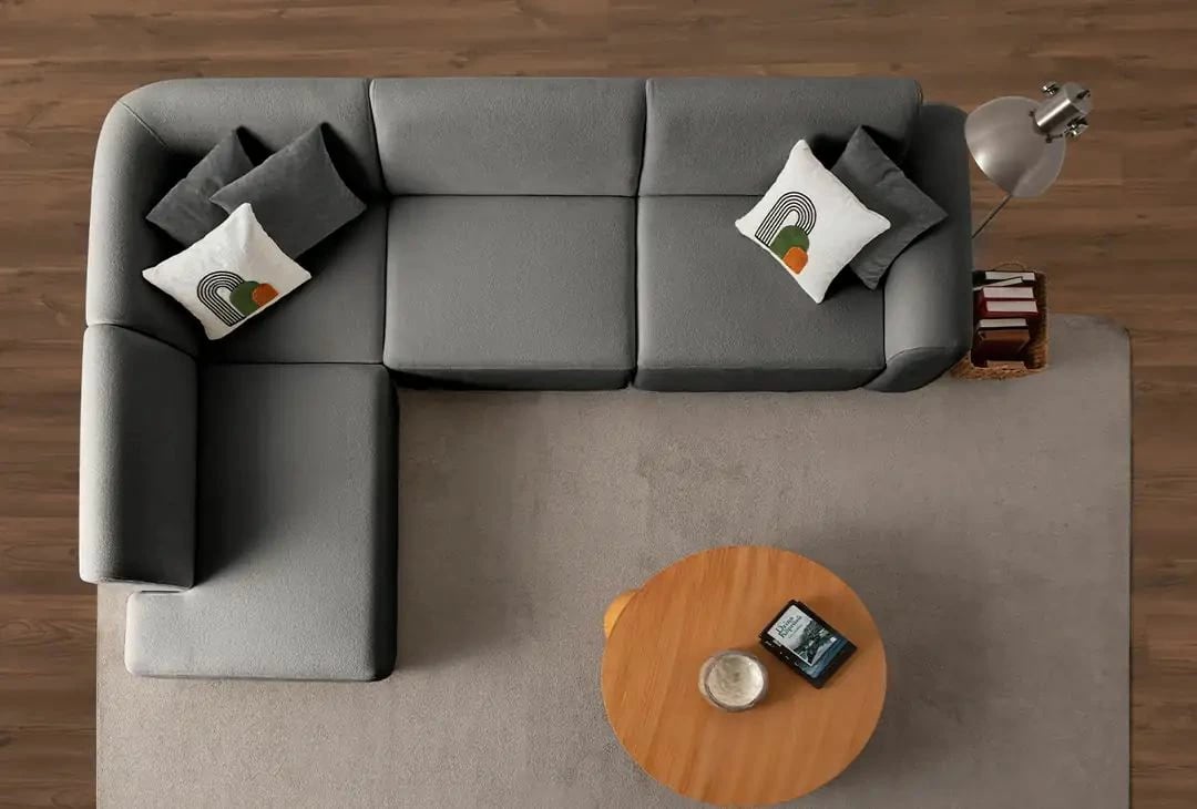 Këndare S-Loft majtas, ngjyrë antracit, Atelier del Sofa