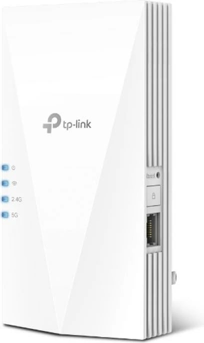 Zgjerues Wi-Fi, TP-Link RE700X, dual-band 2.4/5 GHz, deri 2.5Gbps, portë Ethernet, i bardhë