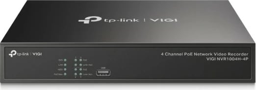 Regjistrues rrjeti TP-Link VIGI NVR1004H-4P, 4 kanale, PoE+