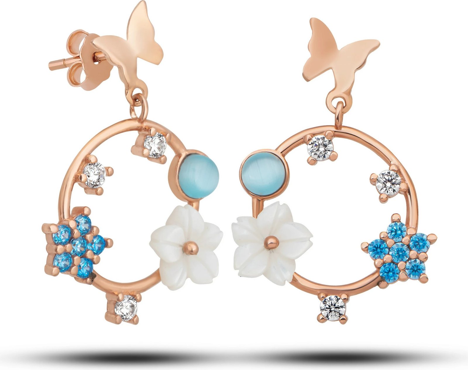 Vathë argjendi, ngjyrë rozë ari dhe kaltër, Jumeon, NRZ99363