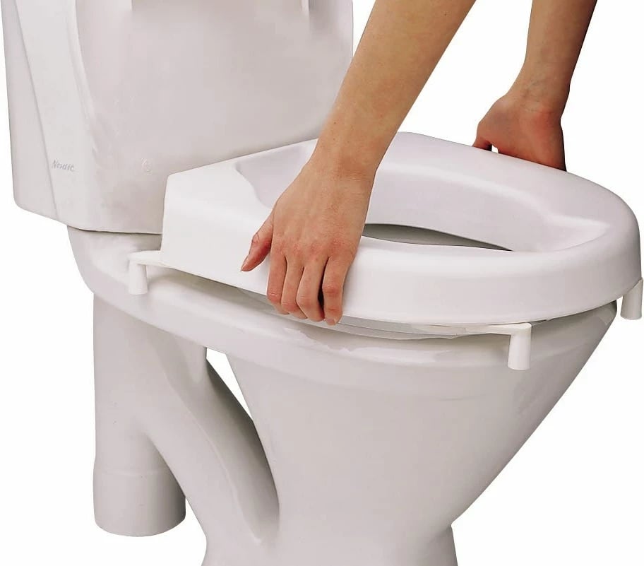 Kapak ngritës për ulëse tualeti medpunkt Etac HI-Loo 10 cm, i bardhë