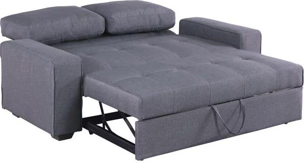 Divan/Shtrat Kanna 2 vendesh FH3082.10 me pëlhurë gri 176x102x91 cm