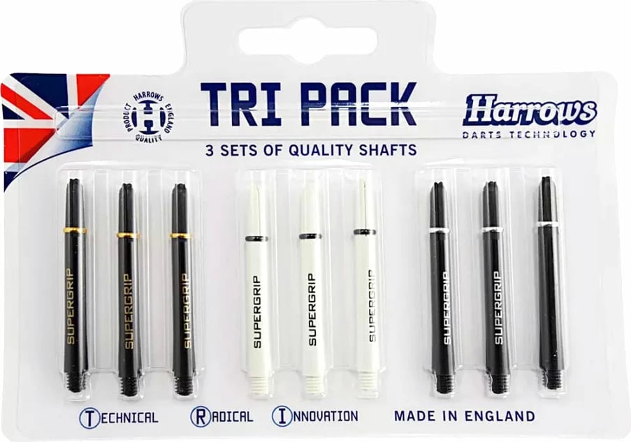 Boshta për darts Harrows, të zi dhe të bardhë