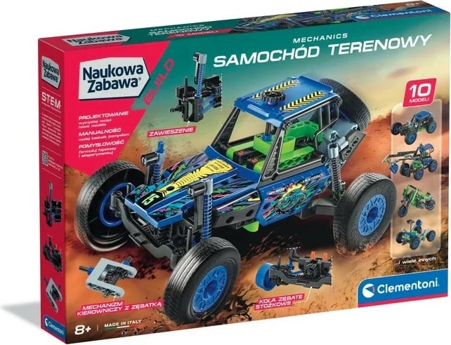 Set ndërtimi Clementoni Mechanics Laboratory, makinë off-road, plastikë, për fëmijë, shumëngjyrëshe