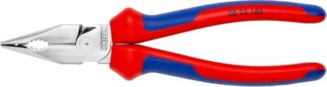 Knipex pinca gjilpërore 08 25 185, 185mm, ngjyrë kaltër-kuqe