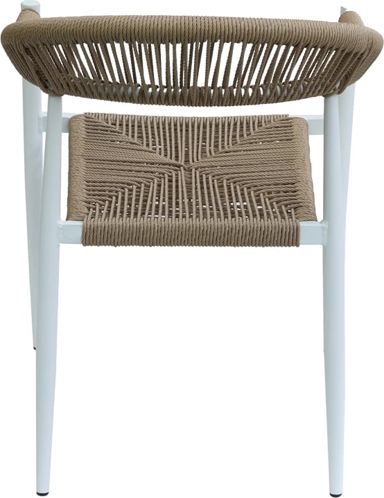 Karrige Fagen e grumbullueshme, alumin e bardhë-tekstilen natyral, 56x60x78cm