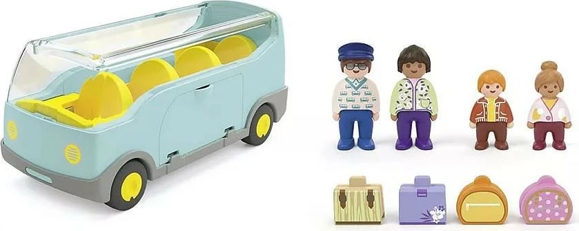 Set figurina Playmobil Junior 71682 Tour Bus, plastikë, 9 pjesë