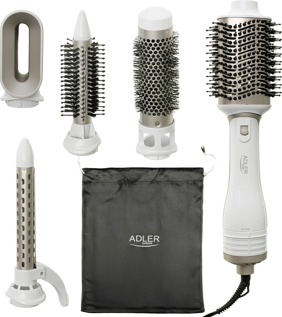 Tharëse dhe hekur për kaçurrela Adler AD 2027wc, e bardhë, me 2 aksesorë