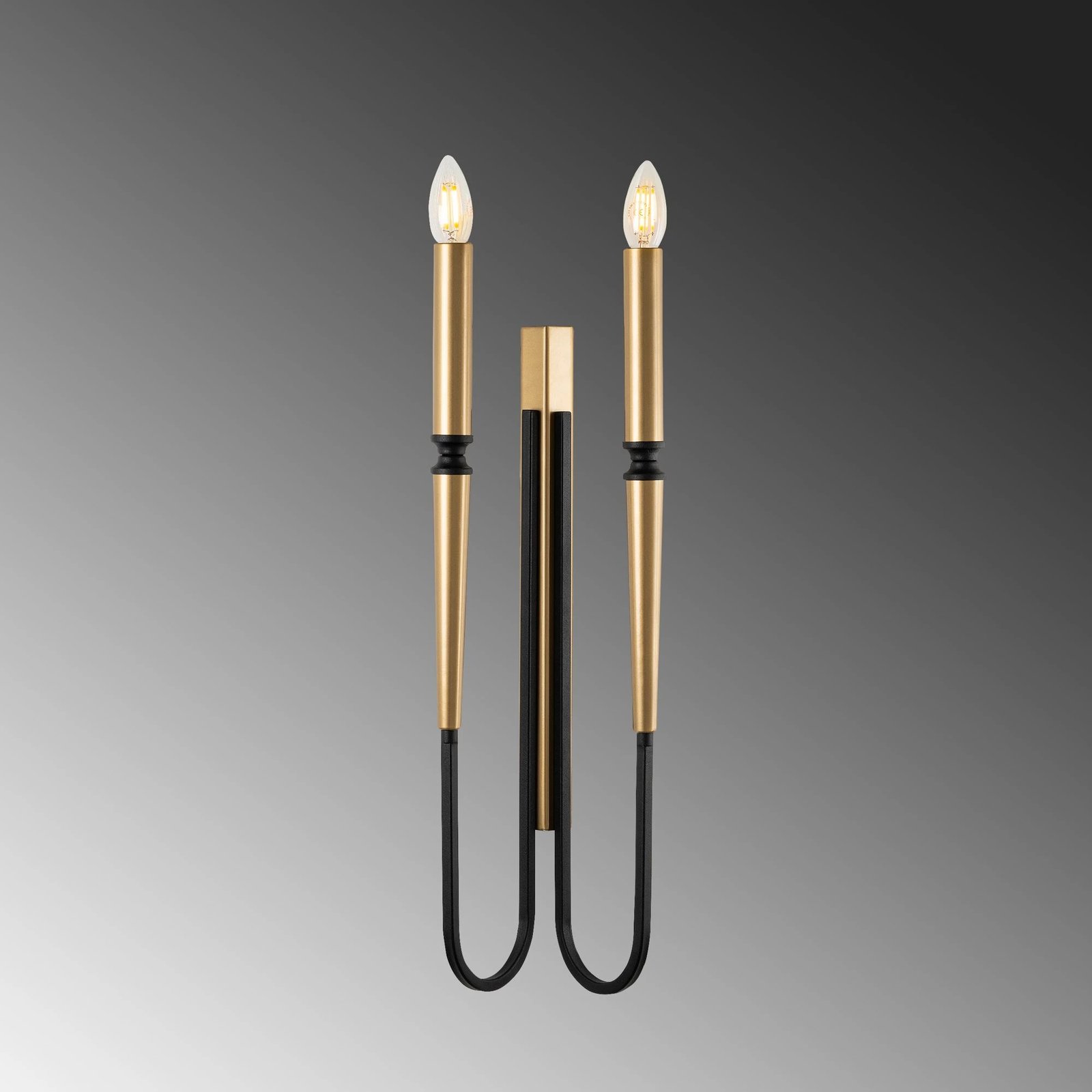 Llambë muri Opviq, Lumı - 15151, metalike, e zezë