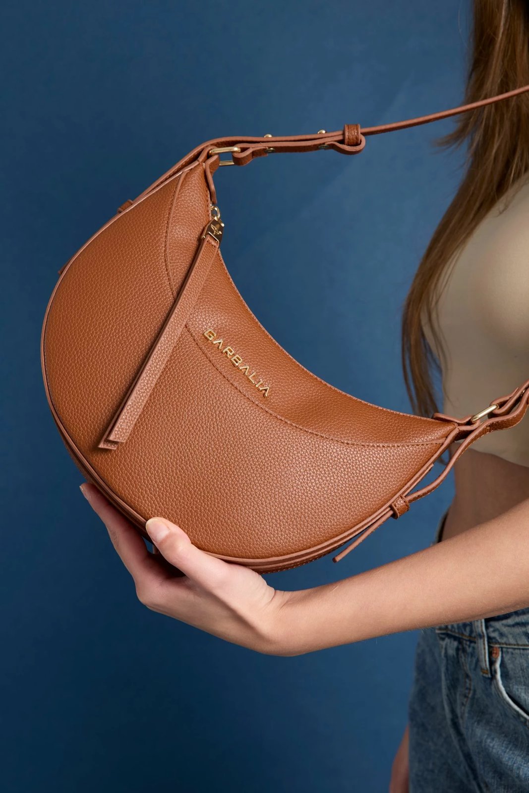 Çantë krahu Zoozie, Santorini, ngjyrë kafe e hapur