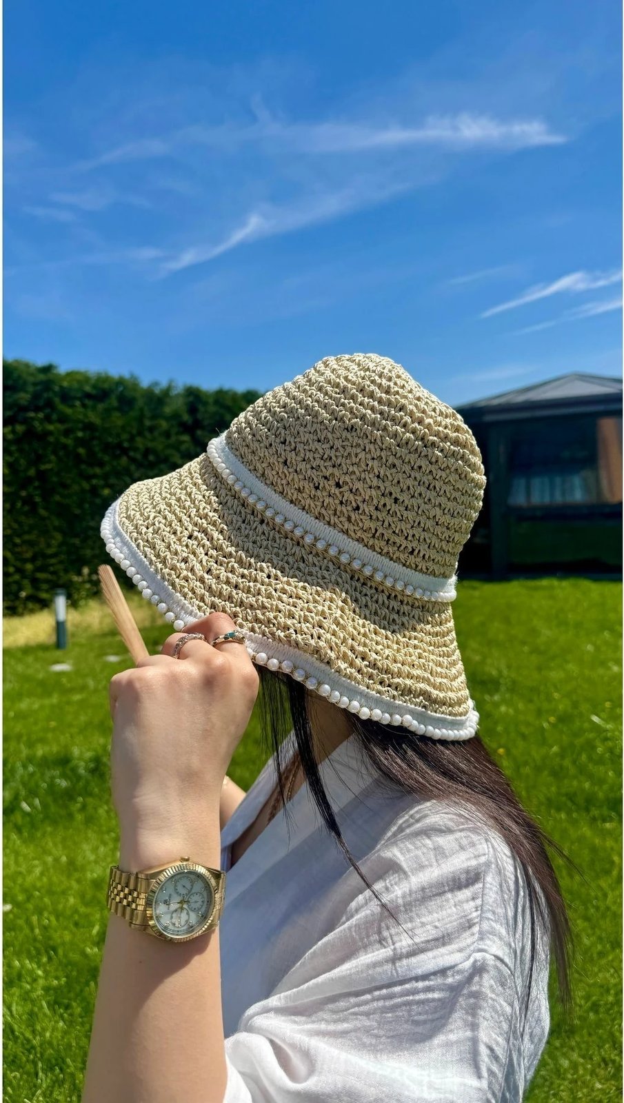 Kapelë verore për gra, ngjyrë bezhë, Jumeon Hsr2093