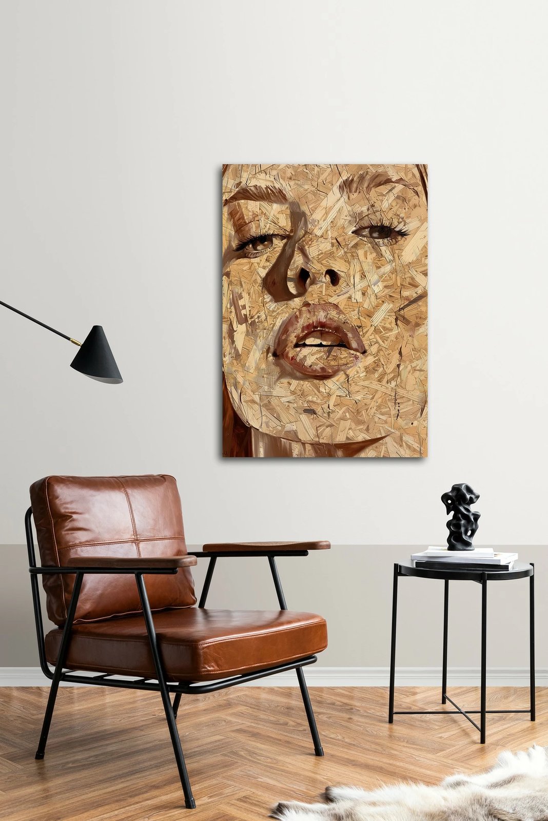 Pikturë dekorative me kornizë MDF, Wallity, Huhu316, 50x70cm