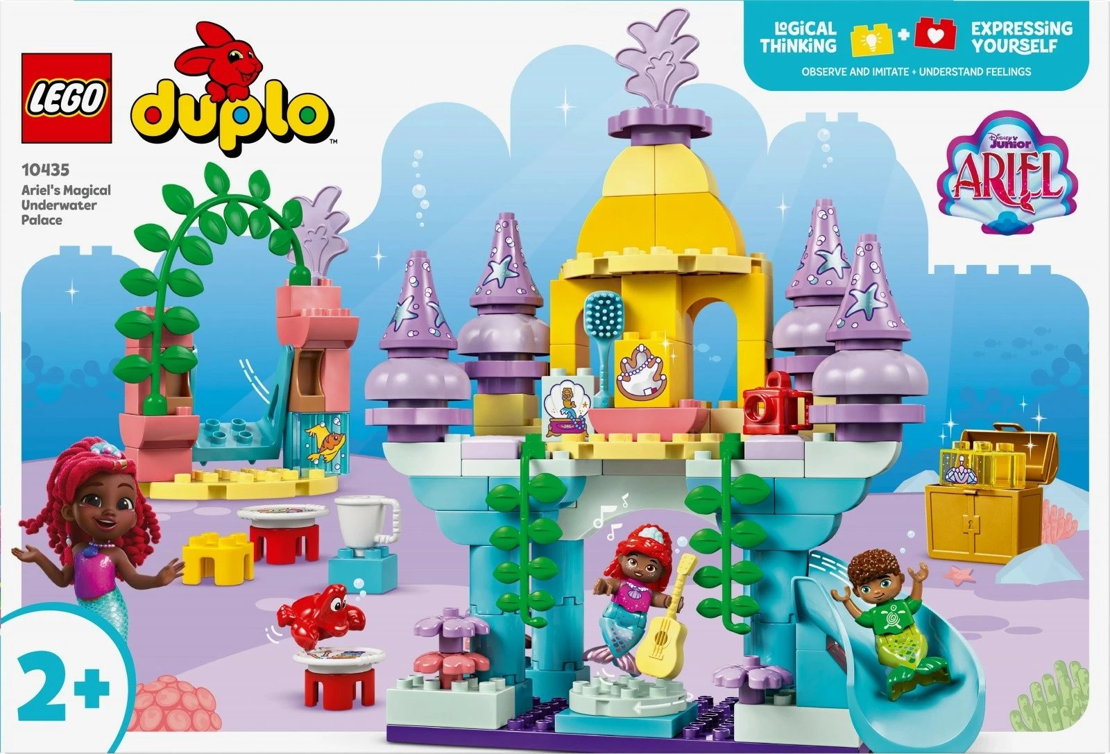 Set ndërtimi LEGO DUPLO 10435 Magical Underwater Palace of Ariel, 116 pjesë, shumëngjyrësh