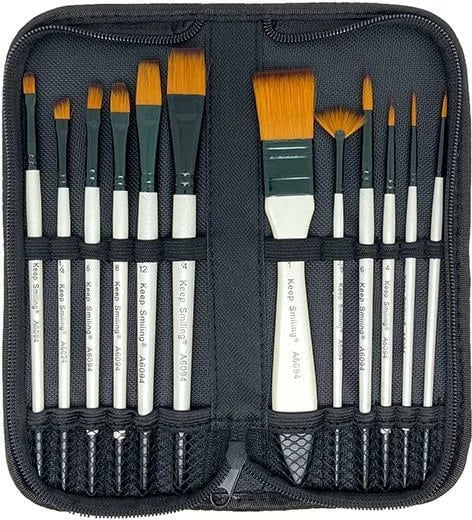 Set brushash NEXT 12 copë me qime sintetike në mbështjellës