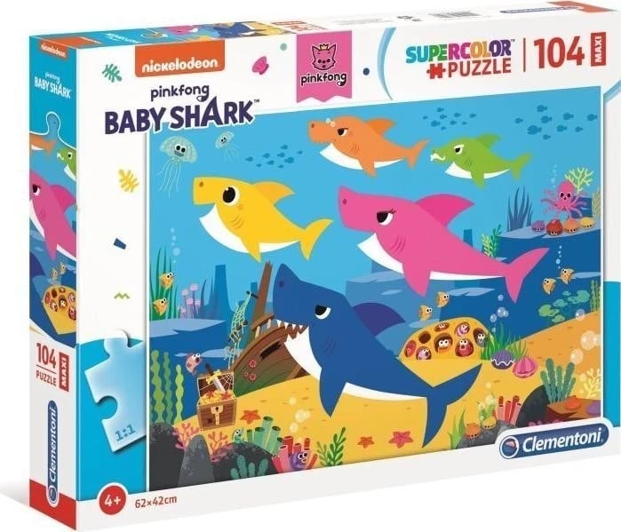 Puzzle Clementoni Maxi Baby Shark 104 copa