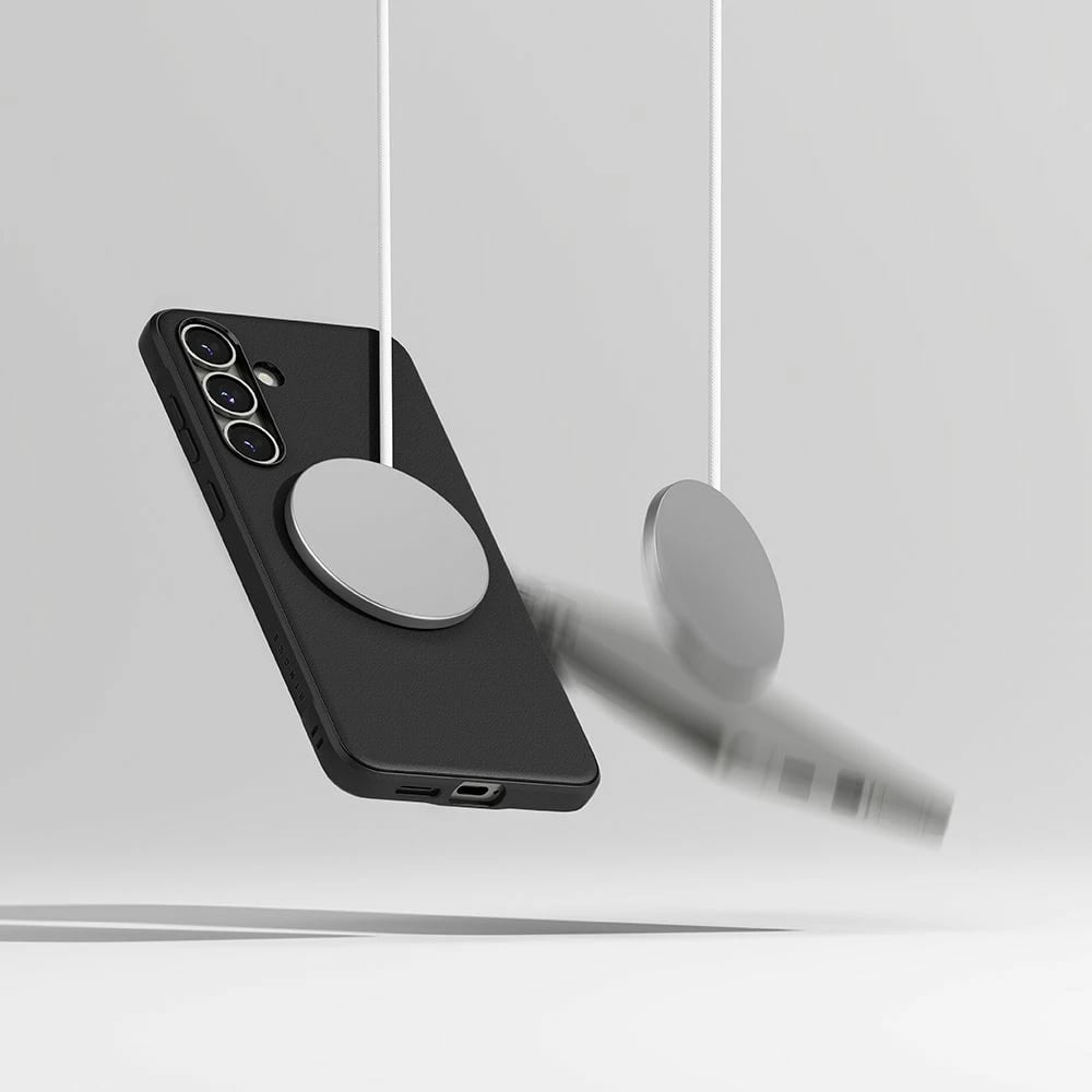 Mbështjellës Ringke Onyx MagSafe për Samsung Galaxy S25, i zi