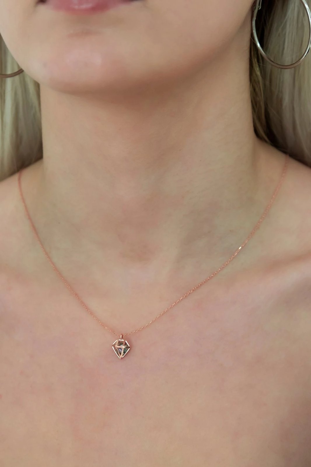 Qafore argjendi Jumeon, ngjyrë rozë ari, NRZ99144