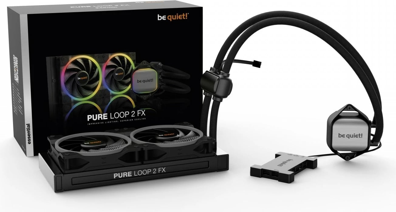 Ftohës CPU me lëng be quiet! Pure Loop 2 FX 240mm, ARGB, 2x120mm