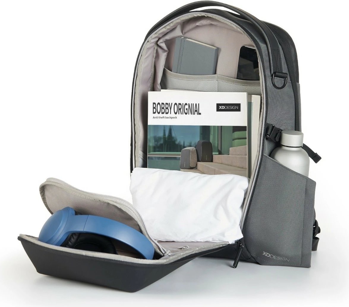 Shpinore XD DESIGN Bizz P705.932 18–25L për laptop 16'' gri