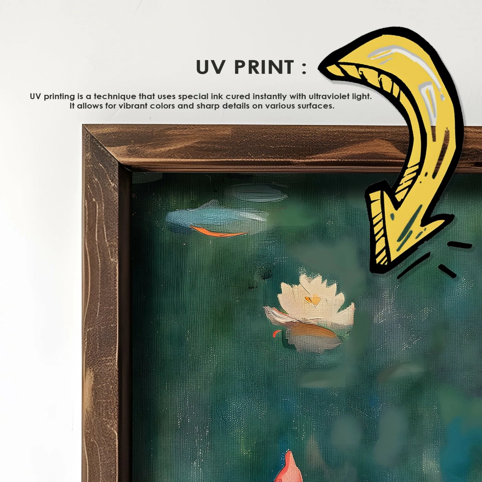 Pikturë dekorative me kornizë, MDF, Wallity, GE187-L