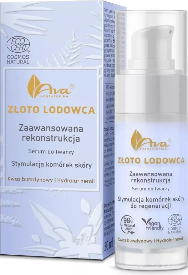 Serum për fytyrë Ava Laboratorium Gold Glacier për femra 30ml