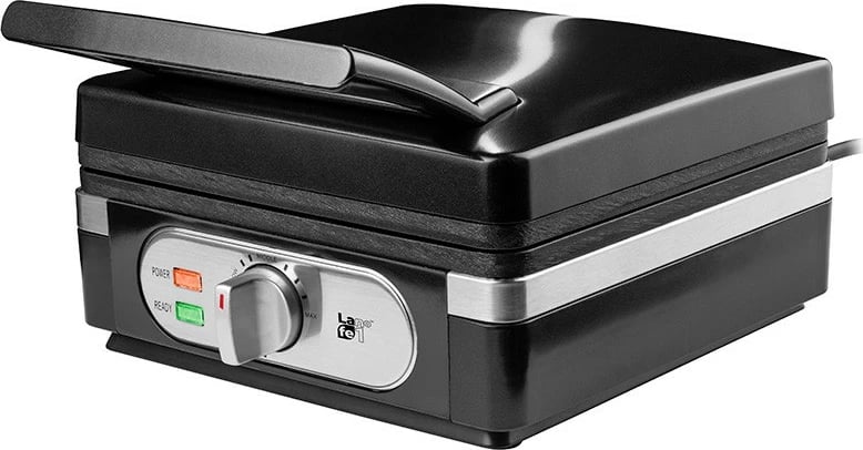 Aparat waffle, Lafe, GFB-003, 1400 W, pllaka qeramike jo-ngjitëse, i zi