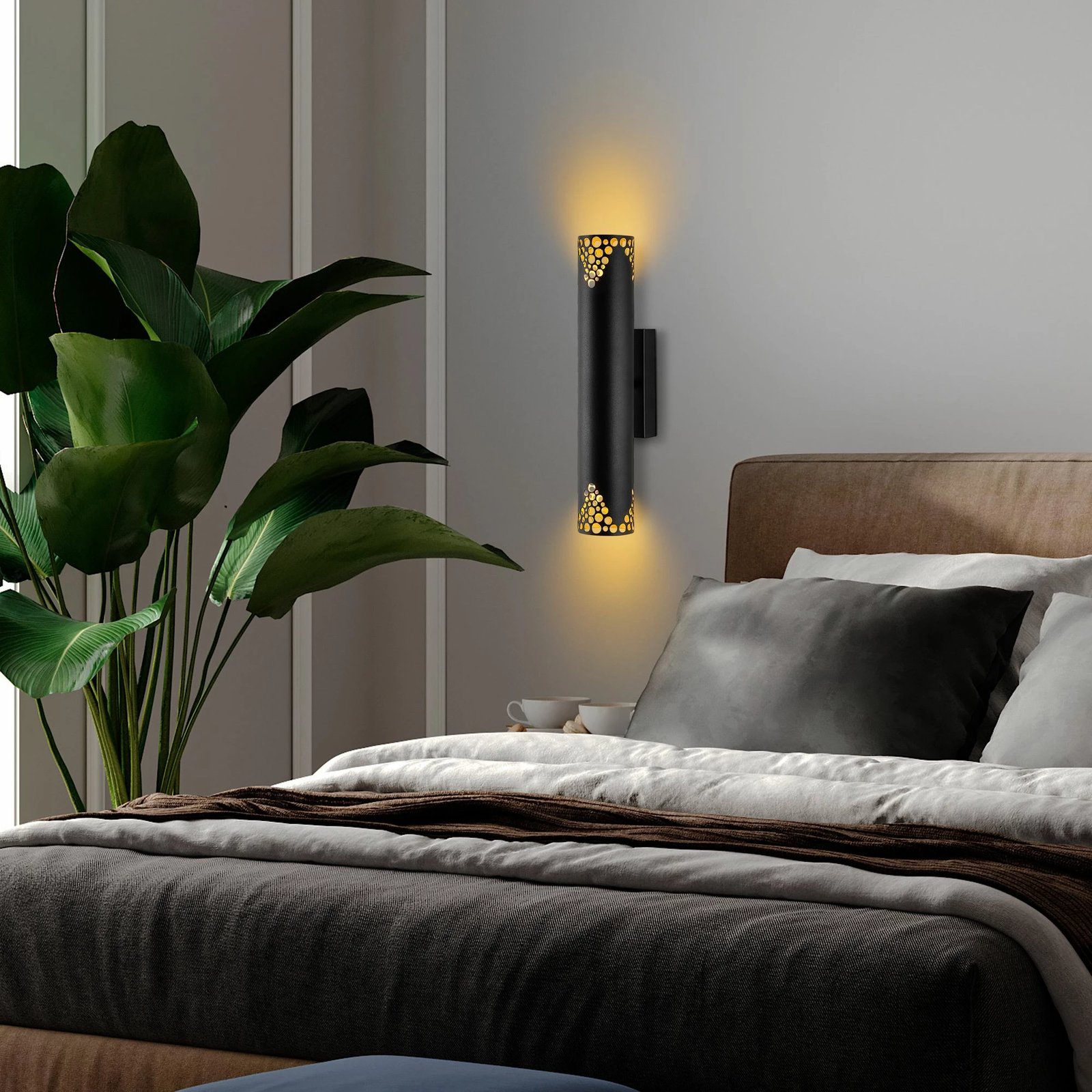 Llambë muri Opviq, Halo - 15371, ngjyrë e zezë