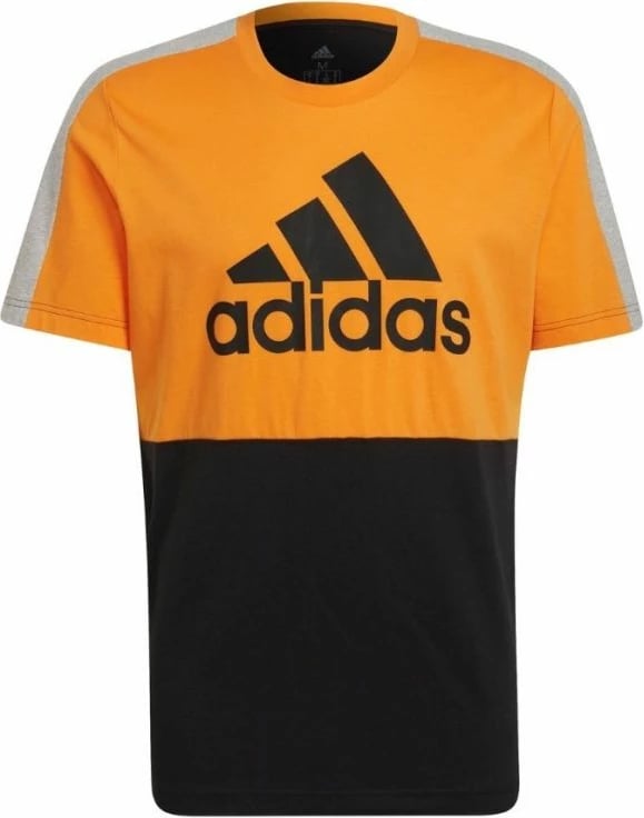 Maicë adidas për meshkuj, e zezë dhe portokalli