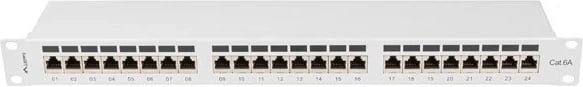 Patch panel Lanberg PPSA-1024-S, 1U, Gri