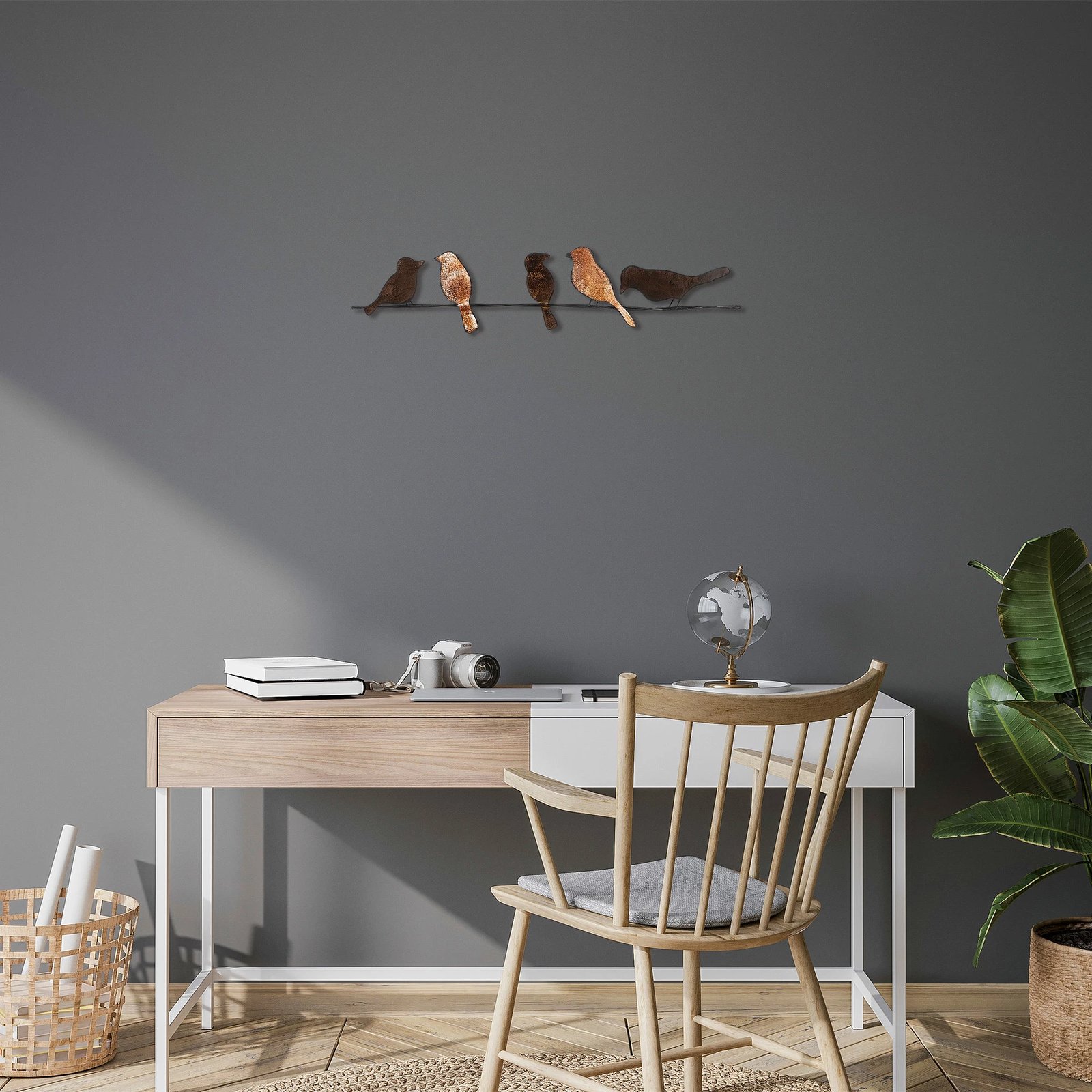 Aksesor dekorativ metalik për mur, Wallity, Muhabbet