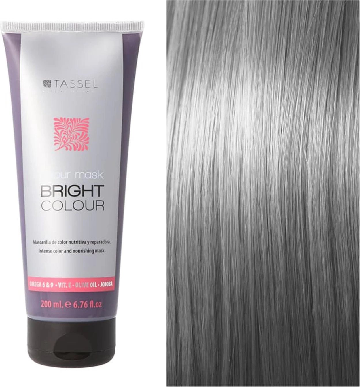 Maskë për flokë EUROSTIL Bright Colour gri 200ml