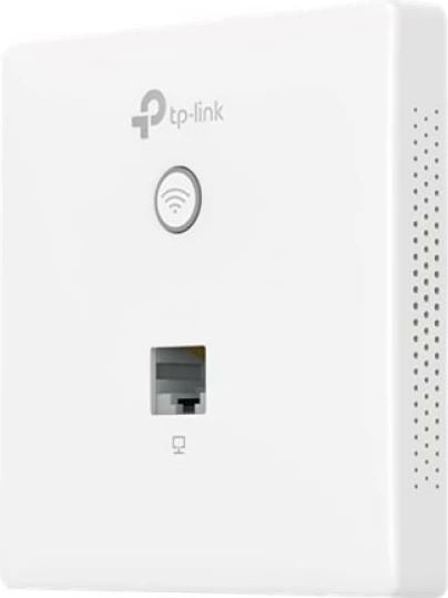 Access Point, TP-Link, EAP115-WALL Auranet, Wireless N 300Mbps, PoE, wall-plate, e bardhë
