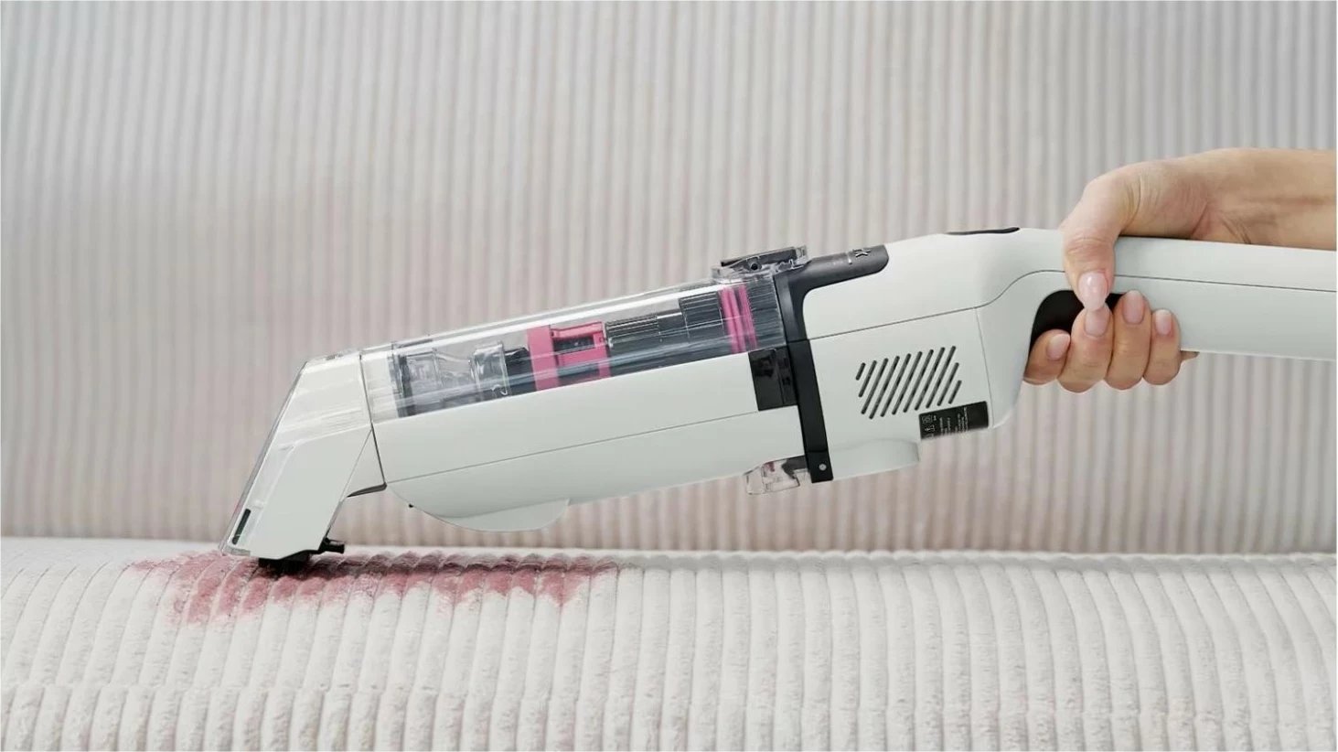 Pastrues me bateri Shark StainForce HX100EUT, i bardhë