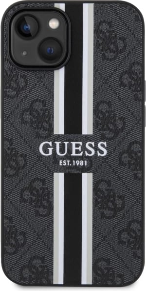Mbështjellës Guess GUHMP14MP4RPSK për iPhone 14 Plus 6.7", MagSafe, i zi