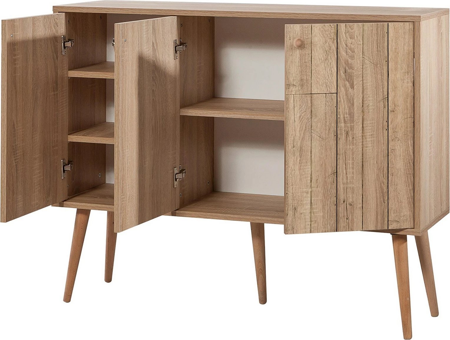 Konsol Hanah Home, Mega - 728, ngjyrë lisi Sonoma