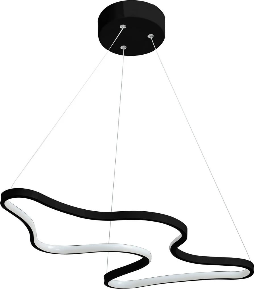 Llambë varëse Opviq, trup alumini i zi, dritë e bardhë