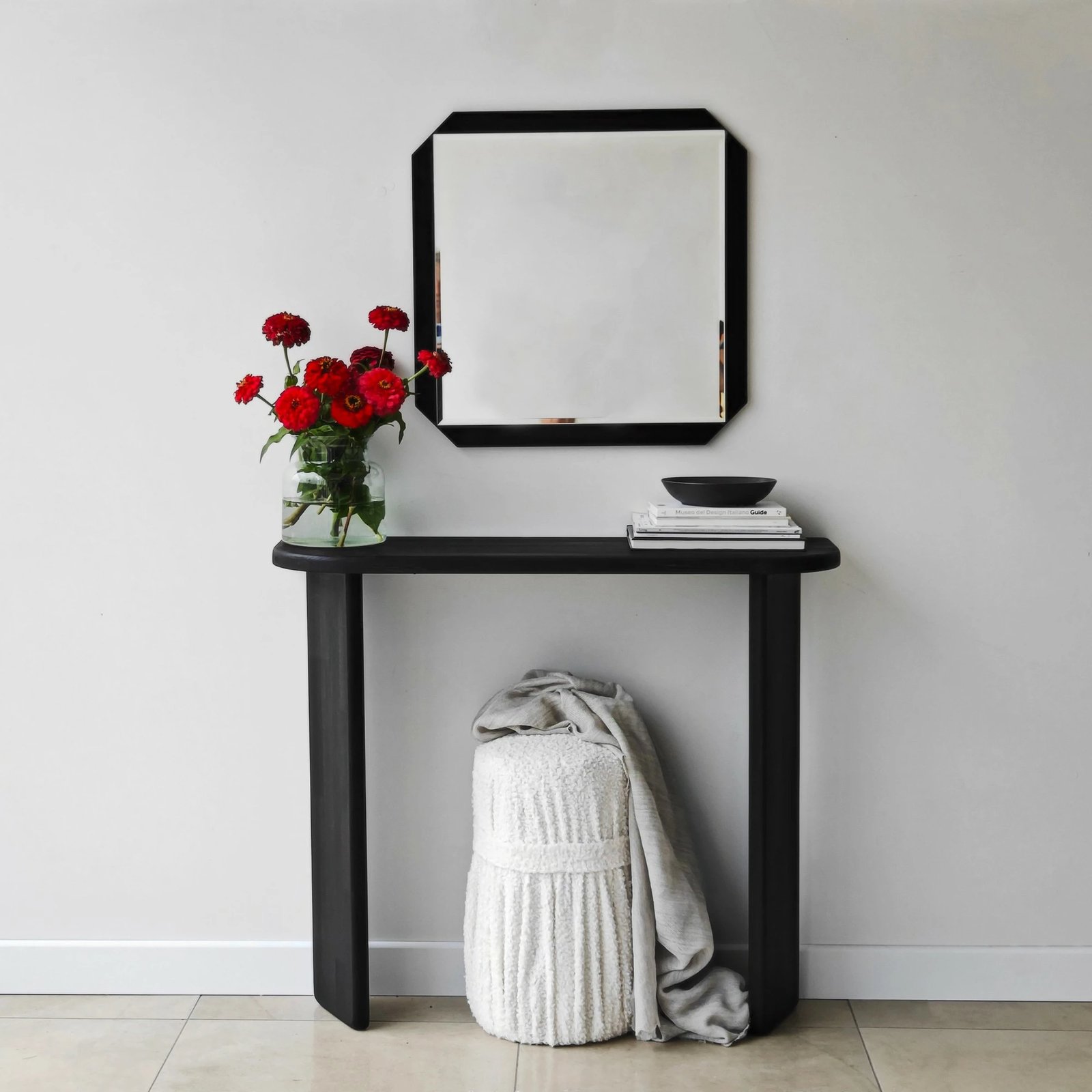 Pasqyrë katrore, ngjyrë e zezë, Skye Decor, 70x70cm