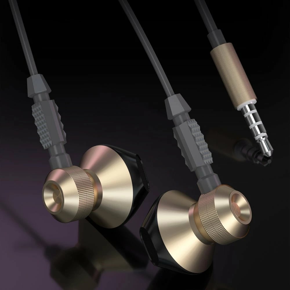 Kufje me tela Dudao X2C, in-ear, mini jack 3.5mm, Metal, Gri