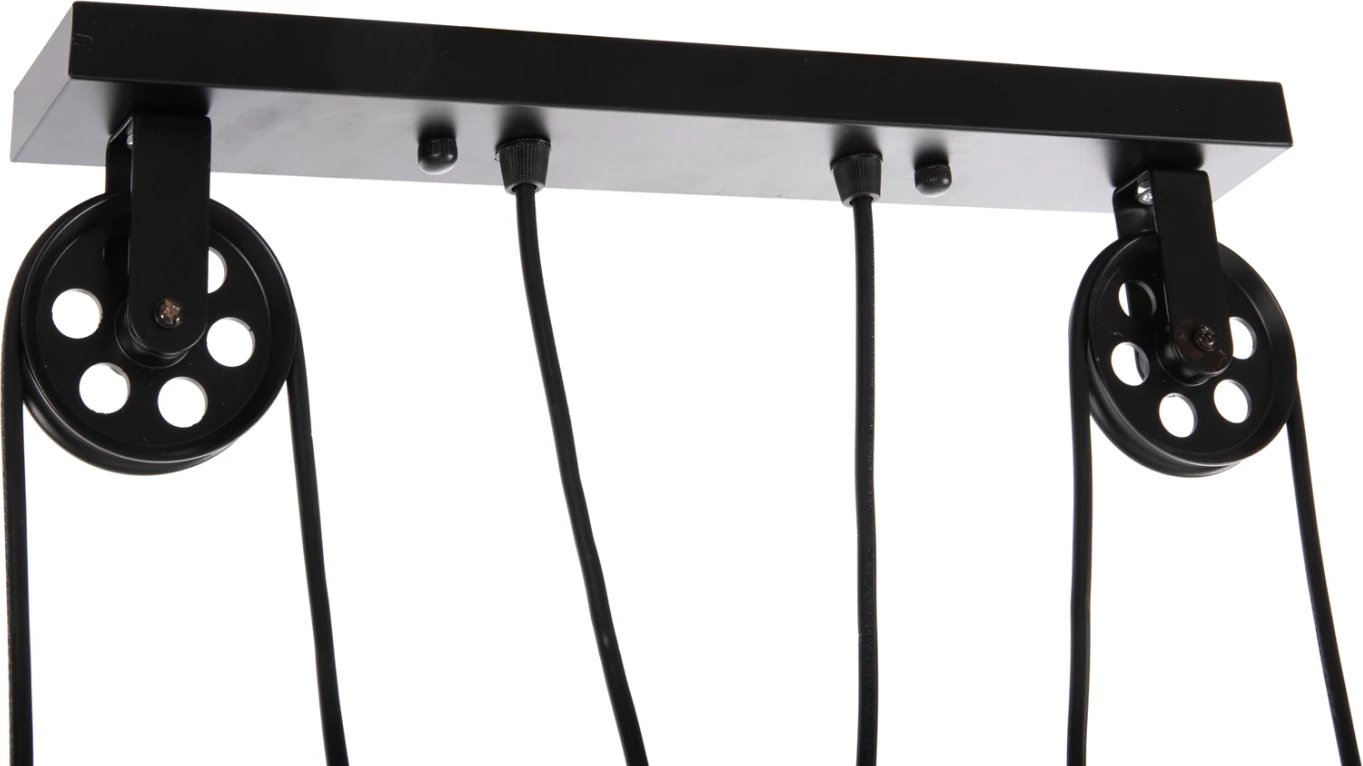 Llambë varëse për tavan, 3 drita, FH4120, metal, ngjyrë e zezë, 91x91x95.5 cm