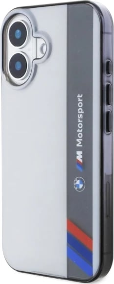 Mbështjellës BMW M Motorsport për iPhone 16 Plus, Gri