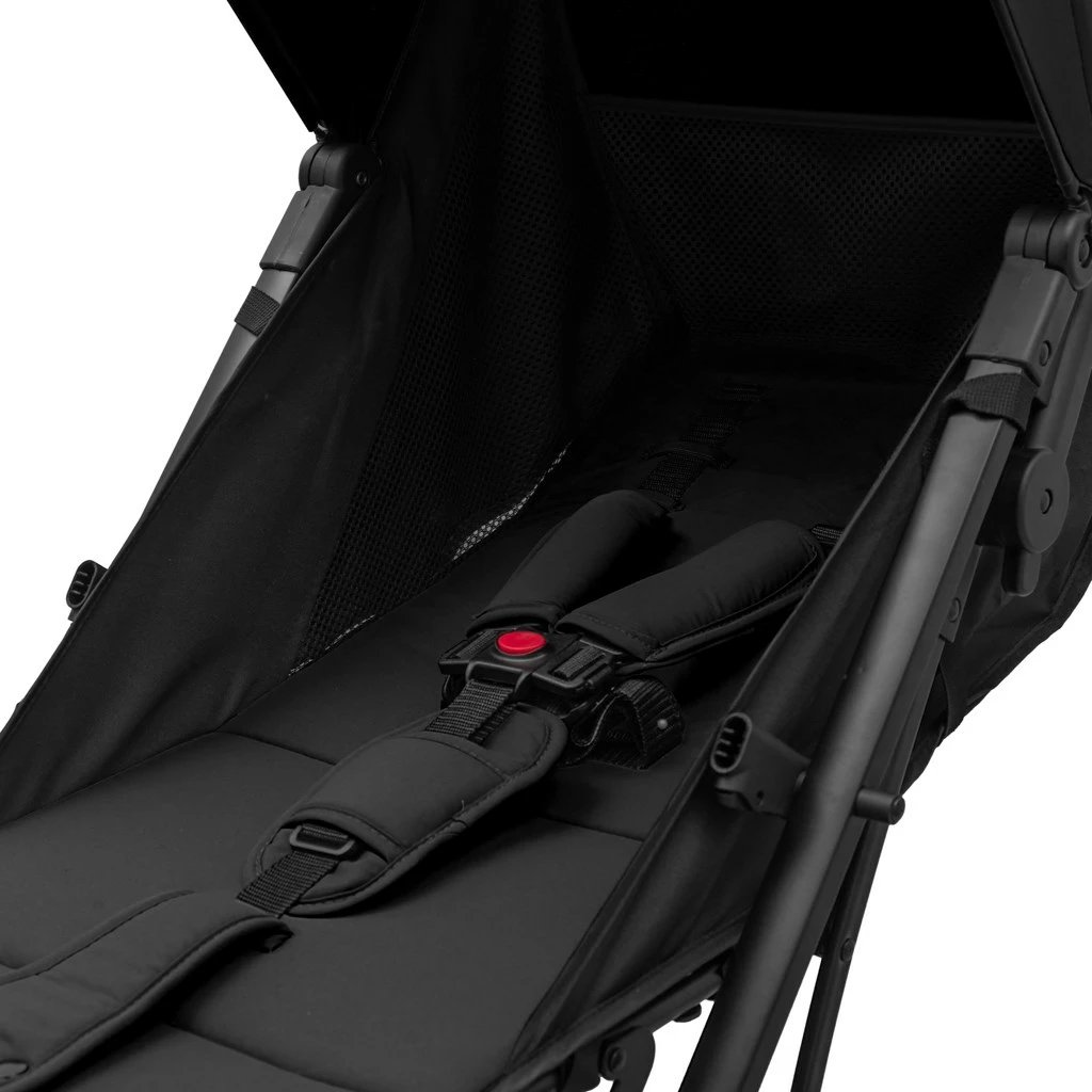 Karrocë golf, Baby Mix, Bimelo, alumini, palosje me një dorë, deri 22 kg, 7.4 kg, me mbulesë këmbësh, e zezë