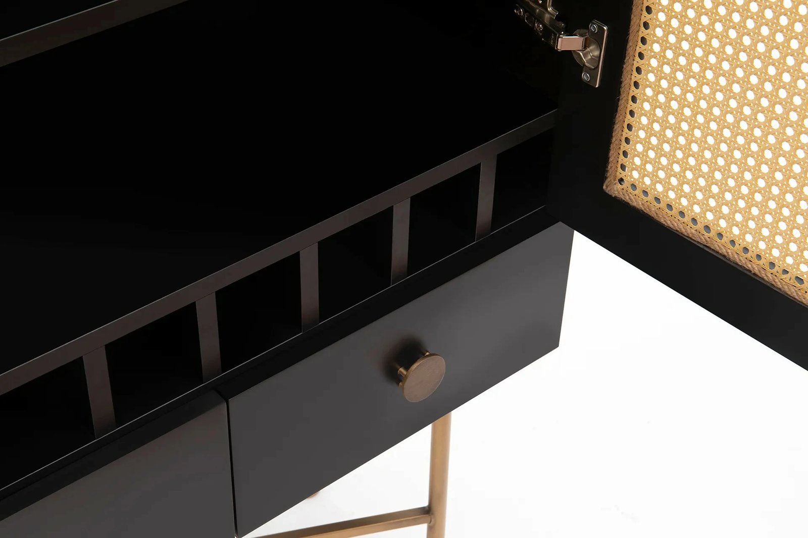 Konsol Skye Decor Cliff 150, e zezë