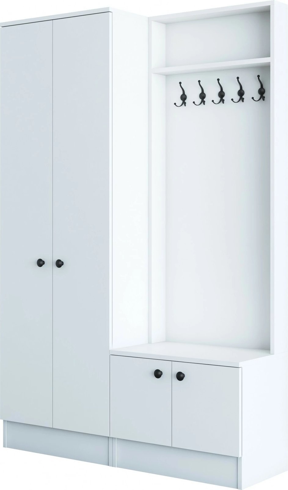 Stendë për korridor, ngjyrë e bardhë, M11 - 1567