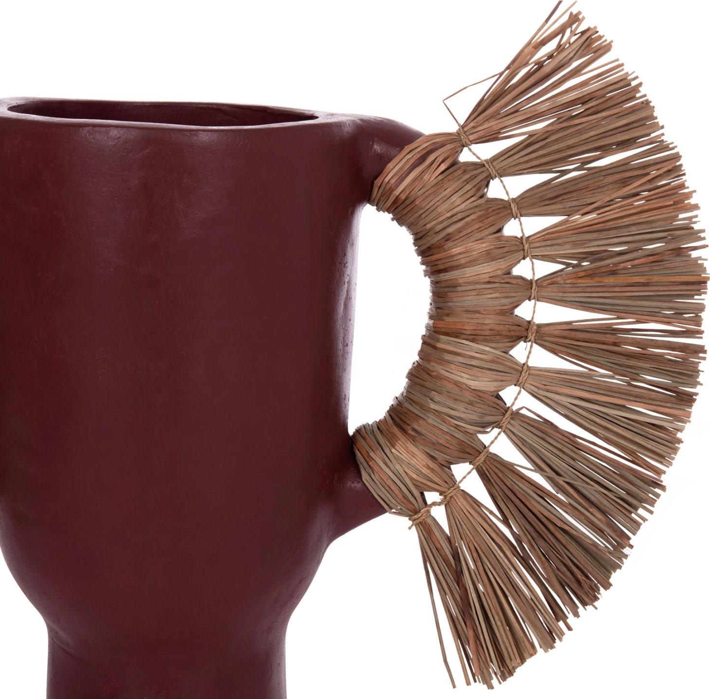 Vazo dekorative tavoline ALICA, terrakotë, ngjyrë maro, me bar të thatë, FH4668.06S, 55x19x34Hcm Vazo dekorative tavoline ALICA, terrakotë, ngjyrë maro, me bar të thatë, FH4668.06S, 55x19x34Hcm